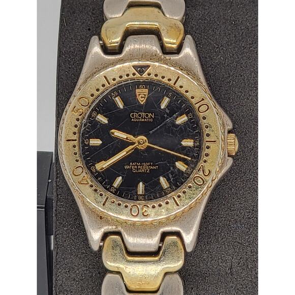 Croton Aquamatic Men's 5atm Quartz Analog Watch